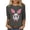 Gray, variant on Cavosen Happy Easter Womens 3/4 Length Sleeve Tops for Summer Bunny Print Pullover Shirts Crewneck Holiday Blouse Vacation Festival T Shirts Loose Dressy Trendy Tees Black L