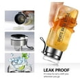 thumbnail image 4 of 40 oz Glass Water Bottles - Large, Clear, Borosilicate Glass Water Bottle with Stainless Tea Infuser - Cup-Function Lid, Neoprene Sleeve, Strap - Wide Mouth BPA free, for Tea, Beverages, Juice, 4 of 6
