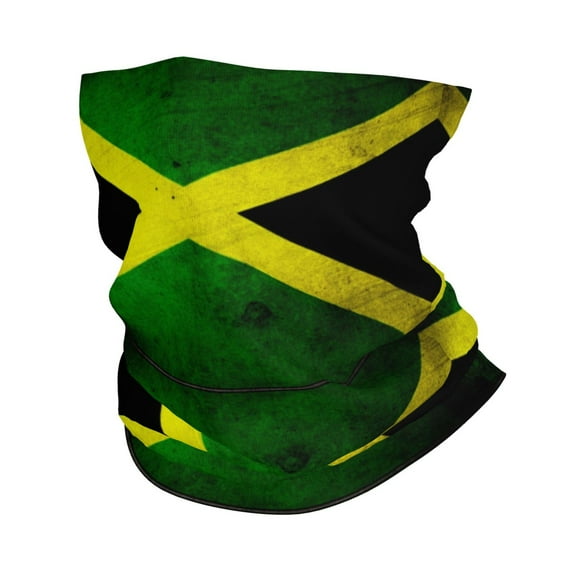 Jamaican Flagneck Gaiter Elastic Balaclavas Face Mask Versatile Bandana For Men Women