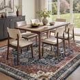 thumbnail image 2 of SIXHOME 9'x12' Vintage Distressed Eastern Classic Area Rug Washable Retro Medallion Carpet Neutral Oriental Traditional Rugs for Living Room Bedroom Kitchen Dining Room Home Decor Red, 2 of 7