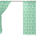 thumbnail image 4 of Coolnut 2 PCS Typical Squama Scales Sheer Gauze Door Curtains, 55"x84" Window Curtains Drapes for Living Room Kids Bedroom Window Treatment, 4 of 4