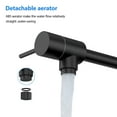 thumbnail image 4 of Modern Wall Mounted Pot Filler Faucet, Single Hole and Double Handle, Matte Black, 4 of 8