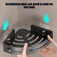 thumbnail image 4 of Weloille Corner Storage Box Punch-Free Wall Shelfbathroom Shelf Storage Rack Bathroom Tripod Wall-Mounted Corner Seamless Organizer, 4 of 7