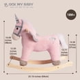 thumbnail image 2 of Caballito mecedor ROCK MY BABY Unicornio Rosa con sonido, 2 of 9