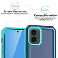 thumbnail image 6 of TJS for Motorola Moto G 5G 2024 Phone Case, with Tempered Glass Screen Protector, Dual Layer Shockproof Rugged Hybrid Drop Protector Cover for Moto G 5G 2024 (Blue), 6 of 6