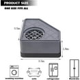 thumbnail image 2 of Patins Anti-Vibration pour Machine à Laver - Piédestaux de Laveuse et de Sécheuse, Patins Carrés en Caoutchouc Résistants, Réduction de Bruit et Support Antichoc, Protègent les Piédestaux (4 Pcs), 2 of 6