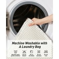 thumbnail image 6 of Upgraded Waffle Bath Mat, Super Absorbent Non Slip Bath Mats for Bathroom Floor, Machine Washable Bathroom Rugs with Tassels, Rubber Backed Bathroom Mats, Ultra Soft,White 17" x 24", 6 of 8