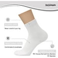 thumbnail image 2 of CAILDANL Mens Rayon Bamboo Ankle Breathable Socks Thin Quarter Athletic Comfortable Casual Mesh Socks 5 Pairs, 2 of 6