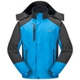 thumbnail image 3 of Diamond Candy Men's Hooded Waterproof Jacket Lightweight Rain Jacket Outdoor Casual Sportswear, 3 of 6