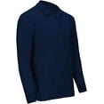 thumbnail image 2 of Premium Boys School Uniform Long Sleeve Stain Guard Polo Shirt, 2 of 4