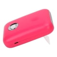 thumbnail image 2 of Mini ventilador con 3 velocidades, bajo nivel de ruido, soporte plegable, secador de pestañas portátil recargable por USB de color rosa y rojo, 2 of 8