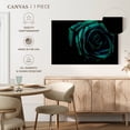 thumbnail image 5 of Elephant Stock Green Flower Wall Art - Horizontal Canvas Wall Art - Living Room Wall Decor - Floral And Botanical Canvas - Teal And Black Decor - 24" x 16", 5 of 8