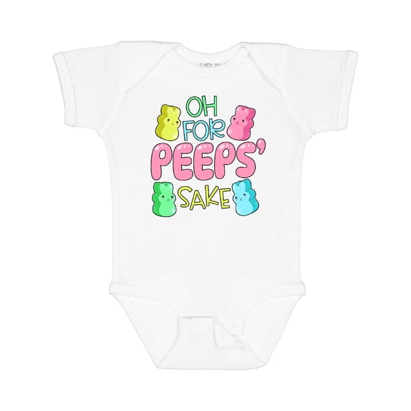 Inktastic Oh for Peeps' Sake Easter Bunnies Boys or Girls Baby Bodysuit
