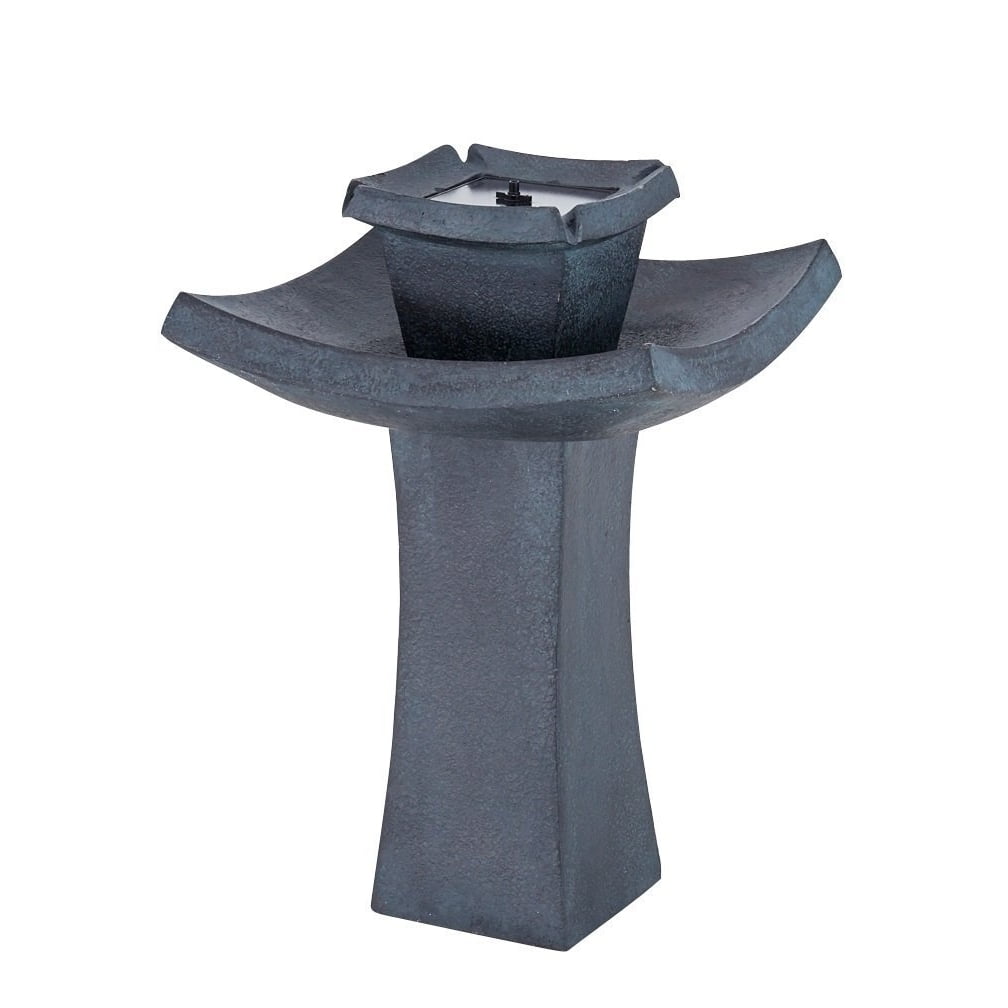 Solar Powered Fountain, 2-tier Outdoor Garden Decorative Water Fountain Pump by Smart Solar