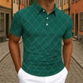 thumbnail image 2 of LIaqionyy Golf Shirts for Men Business Sports Short Sleeve Shirt Mens Lightweight Collared Printed Work Tops, 2 of 6