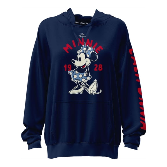 Disney CA Minnie Wayback Adult Ladies Hooded Pullover