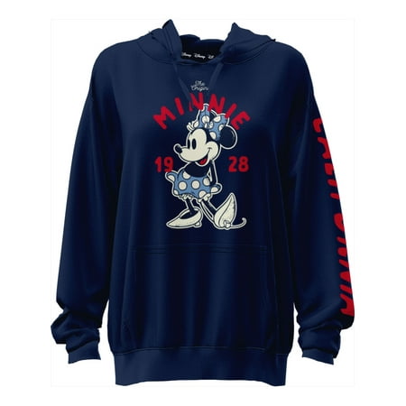 Disney CA Minnie Wayback Adult Ladies Hooded Pullover