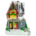 thumbnail image 4 of Northlight LED Lighted Snowy House Christmas Village Decoration - 5" - Red, 4 of 5