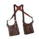 thumbnail image 5 of Bolso de hombro doble para axila, cartera antirrobo, funda para viaje, fiesta de hombres Marrón, 5 of 8