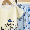 thumbnail image 4 of Toddler Girls Boys Short Set 2-Piece Crew Neck Top & Pull On Shorts Daily Wear Outfit Toddler Girl Summer Clothes, 4 of 4