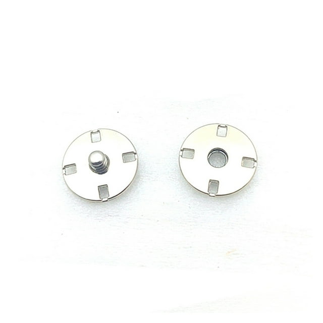 100 Pcs Boutons-Pression Fins en Alliage Cousus à la Main - Fixations Plates Invisibles Mère-Enfant pour Manteaux