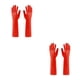thumbnail image 1 of Toystoory 2X guantes de goma utensilio de cocina herramienta de jardinería mano de obra práctica gran sellado guante de manopla para lavar Rojo L 2Conjunto, 1 of 6