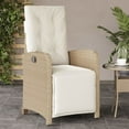 thumbnail image 6 of vidaXL Reclining Patio Chair with Footrest Outdoor Garden Furniture Poly Rattan, 6 of 83
