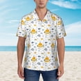 thumbnail image 2 of Fotbe Submarine Ship Camisa Hawaiana para Hombre Unisex – Camisa Casual de Verano con Botones de Manga Corta de Algodón y Lino,Small, 2 of 7