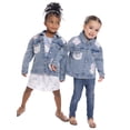 thumbnail image 4 of Hello Kitty Toddler Girl Denim Jacket with Back Graphic and Crochet Lace, Sizes 12M-5T, 4 of 28