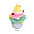 thumbnail image 3 of Gcvizuso Christmas Tree, Christmas Tree Decorations, Knitted Mini Simulated Christmas Tree Potted Plant Knitted With Colorful Plush Balls Suitable For Car And Home Office Classroom Three Colors, 3 of 3