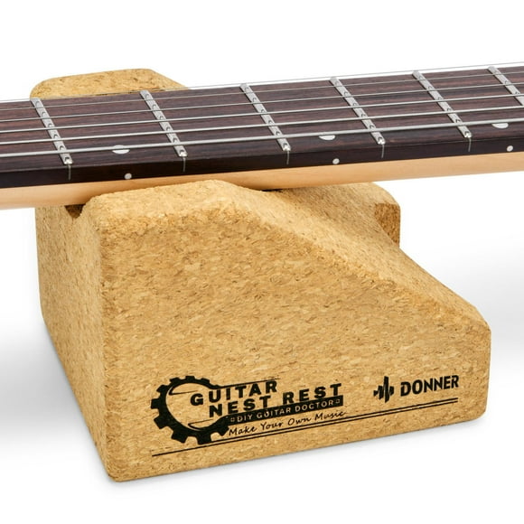 Soporte para cuello de guitarra Cradle Donner para cambio y reparación de cuerdas
