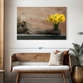 thumbnail image 3 of Elephant Stock Elephant And Yellow Daffodil Wall Art - Horizontal Canvas Wall Art - Living Room Wall Decor - Animal Canvas - Brown And Gray Decor - 48" x 32", 3 of 8