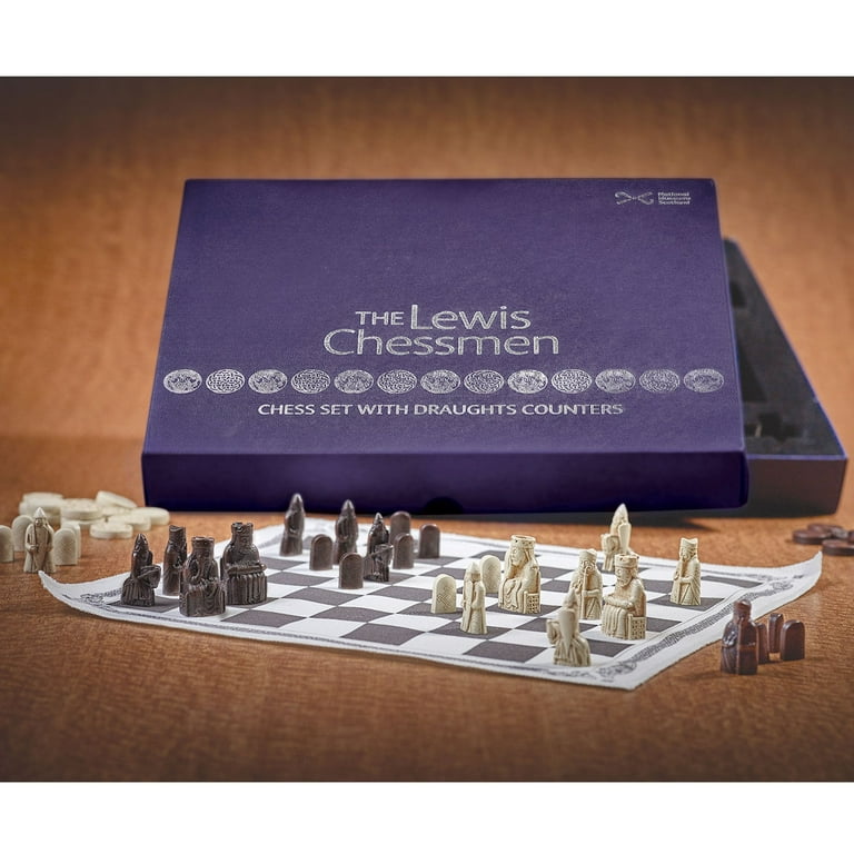 Personalized Chess Set with Historical Isle of Lewis Reproduction