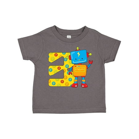 

Inktastic This Robot is Three- 3rd Birthday Gift Toddler Boy or Toddler Girl T-Shirt