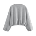 thumbnail image 2 of Aellinatey Womens Cropped Bomber Jacket Casual Zip Up Varsity Jackets Trendy Outwear Coats with Welt Pockets, 2 of 10