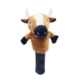 thumbnail image 4 of Funda de palo de golf con diseño de animal para madera de calle, de peluche con dibujos animados, para mujeres, hombres, golfistas, mujeres mayores vaca, 4 of 8
