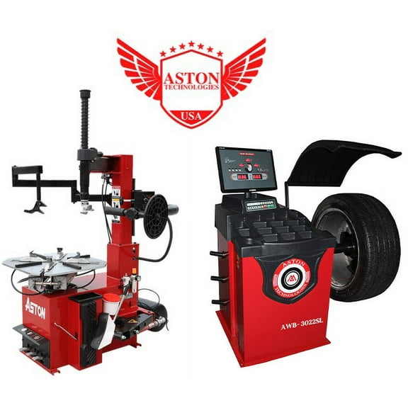 Aston Technologies* Tire Changer 2.0HP Stronger Motor & Wheel Balancer Combo 1580-3022