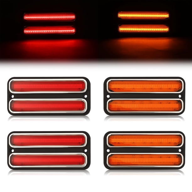 Luces Marcadoras Laterales LED para Guardabarros HECASA 1967-1972 Chevy GMC