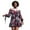 CL6, variant on Bintarealwax African Dress for Women Elegant Crewneck Long Sleeve Ladies Dashiki Printing Dress with Waistband