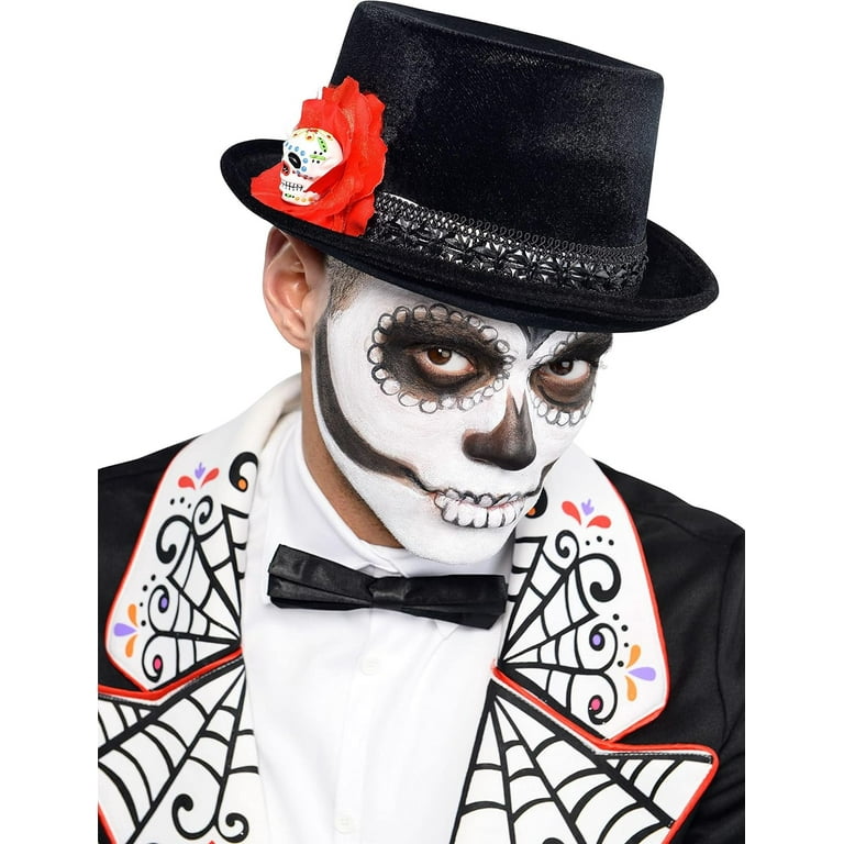Amscan Day of the Dead Top Hat Halloween Costume Accessory One