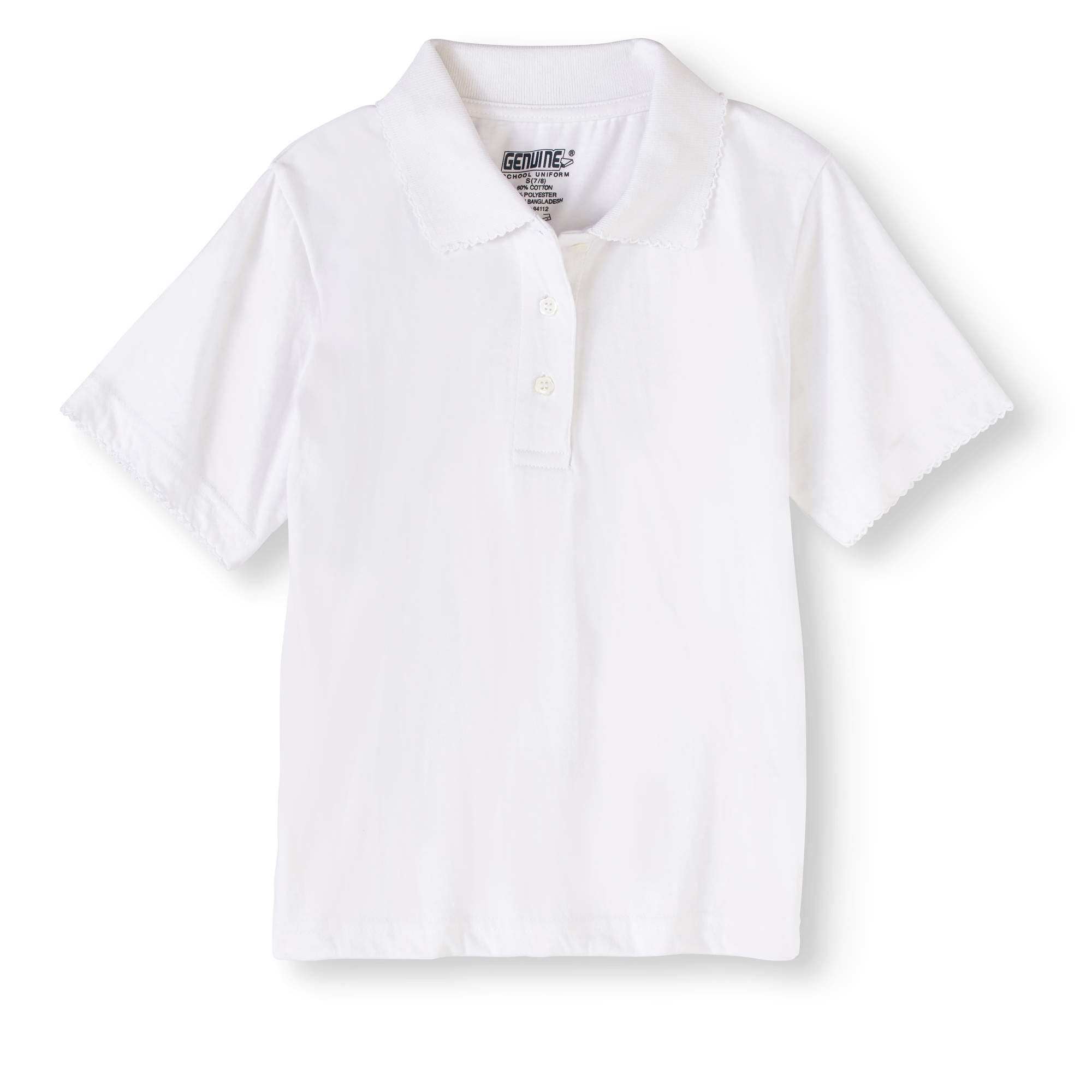 Genuine Uniform Girls School Uniform Short Sleeve Polo (Little Girls