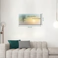 thumbnail image 3 of Canvas Wall Art of Misty Sunset & Tree Plant Picture For Bedroom Home Above Bed, White Country Wood Sign For Bathroom, Give It To God & Go to Sleep Artwork Decor, Inner Unframed, 3 of 3
