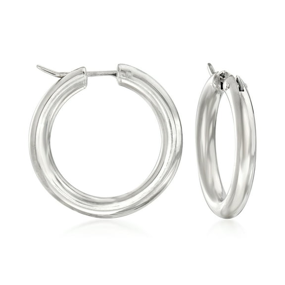 Ross-Simons Italian Sterling Silver Hoop Earrings, Women's, Adult