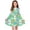 Army Green, variant on Girls Dress Long Sleeve Bunny Print A-Line Casual Swing Dress for Teens Blue Size 13