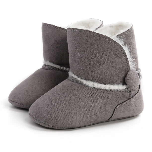 Botas de bebé unisex para bebés, suela suave antideslizante de algodón cálido