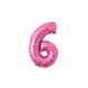 thumbnail image 1 of 16 pulgadas Tamaño grande Oro Plata Rosa Oro Número Globo Cumpleaños Decoraciones para fiestas de bodas Globos de aluminio Niño Niño Juguete Kits de decoración para fiestas polvo de impresión seis Cateissary HA002665-66, 1 of 1