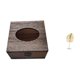 thumbnail image 1 of Caja de pañuelos de madera con forma de hoja, escultura, soporte para pañuelos faciales, dispensador, organizador, bandeja para toallas de mano, servi, 1 of 8