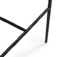 thumbnail image 5 of Pemberly Row Modern 30" Top Grain Leather Bar Stool Pewter Gray, 5 of 10