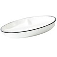 thumbnail image 3 of Ceramic Divided Plate Diet Plate Ceramic Dish Ceramic Portion Control Plate Divided Dish, 3 of 5