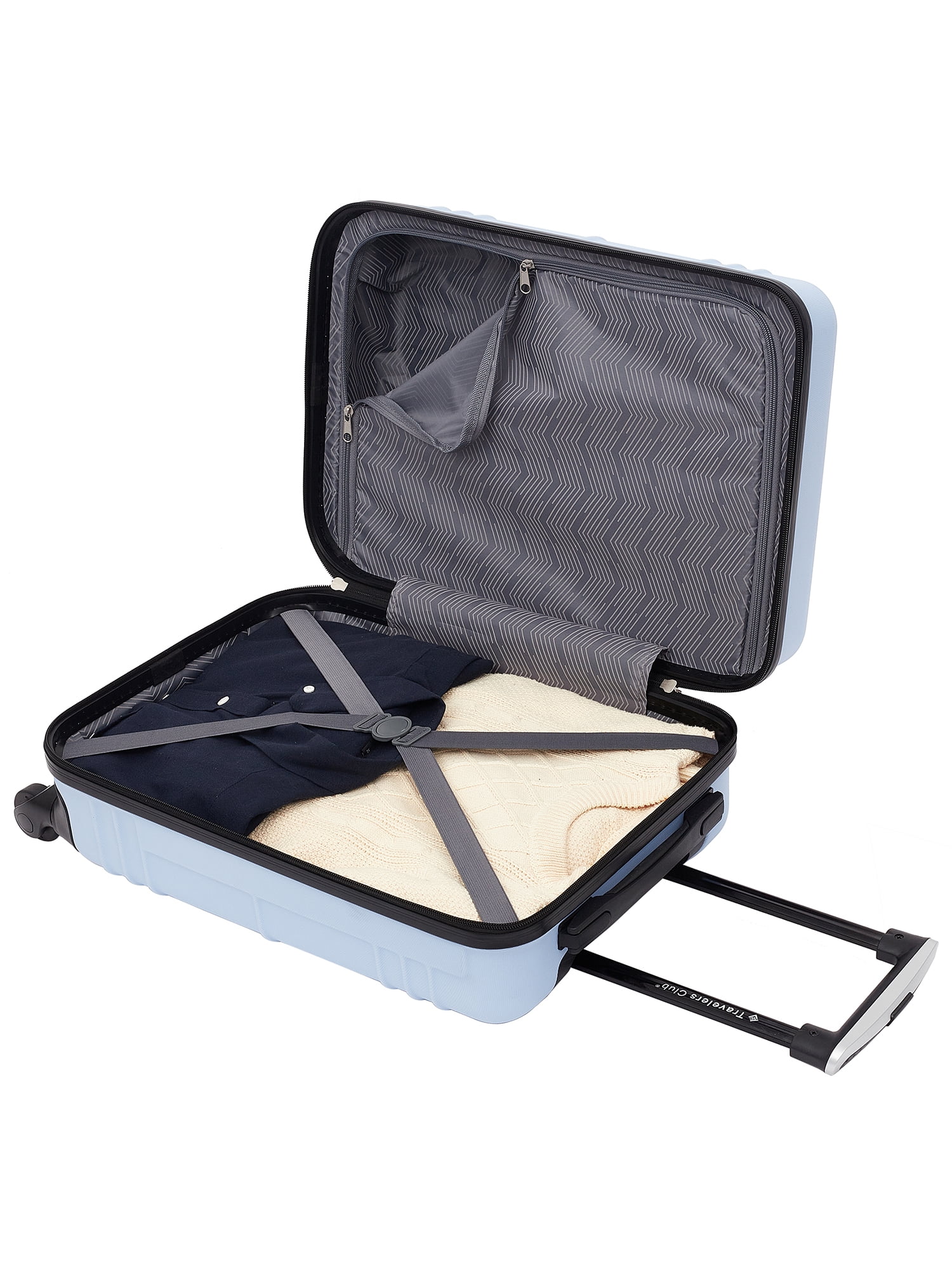 Travelers Club Hardside 20" Rolling Carry-on Luggage - Blue